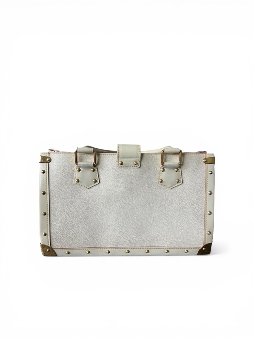 Louis Vuitton Suhali Le Fabuleux White Bag + Wallet Set Authentic Receipt 2005 - Picture 4 of 13